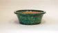 Dark & Light Green Glazed Oval Bonsai Pot by Shuuhou 9.8"(24.8cm)