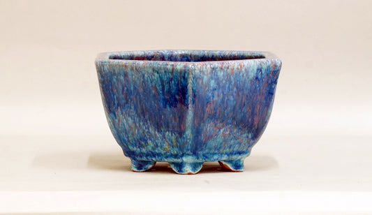 Hexagonal Bonsai Pot by Shuuhou 7.3"(18.5cm) S597 +++ Shipping Free