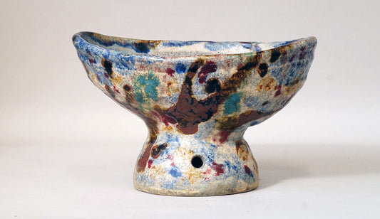 "Horse-riding cup" style Bonsai Pot By Bunzan 7.8"(20cm) B070 +++ Shipping Free