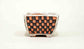 Kei Mame Bonsai Pot with Pink & Gray checkered pattern 2.5"(6.5cm) +++Shipping Free