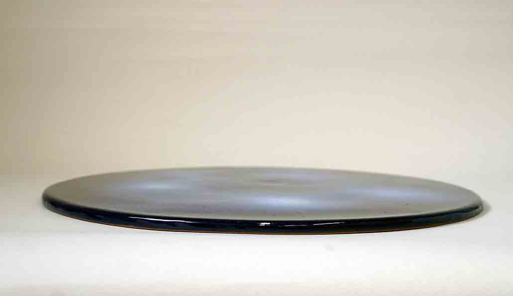 Reifo Round Blue Ceramic Plate for displaying 12"(31cm)