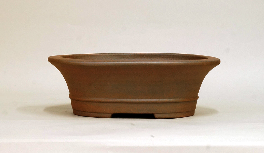 Reifo Unglazed Oval Bonsai Pot 9"(23cm) +++ Shipping Free