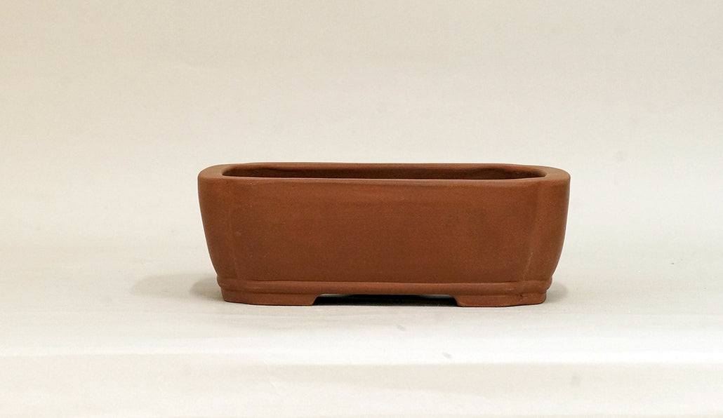 Unglazed Rectangle Tokoname Bonsai Pot 7.4"(18.8cm) UG001 +++ Shipping Free