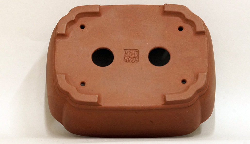 Unglazed Rectangle Tokoname Bonsai Pot 7.4"(18.8cm) UG001 +++ Shipping Free
