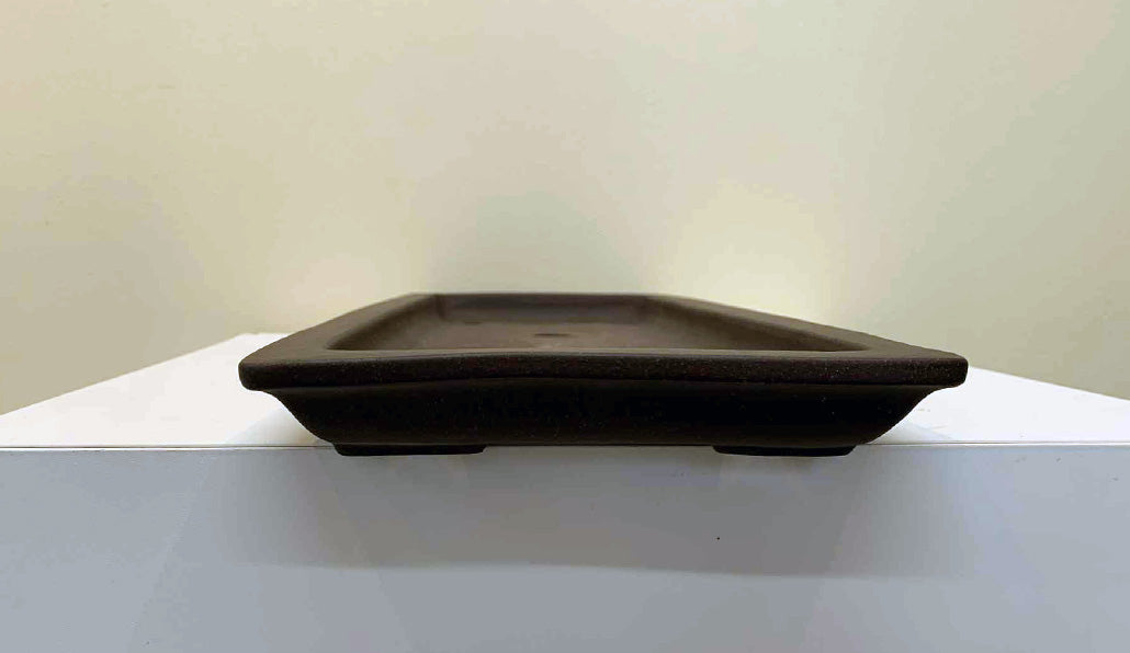 YAMAAKI Unglazed Elongated Rectangule Bonsai Pot 19.8"(50.5cm) YA002