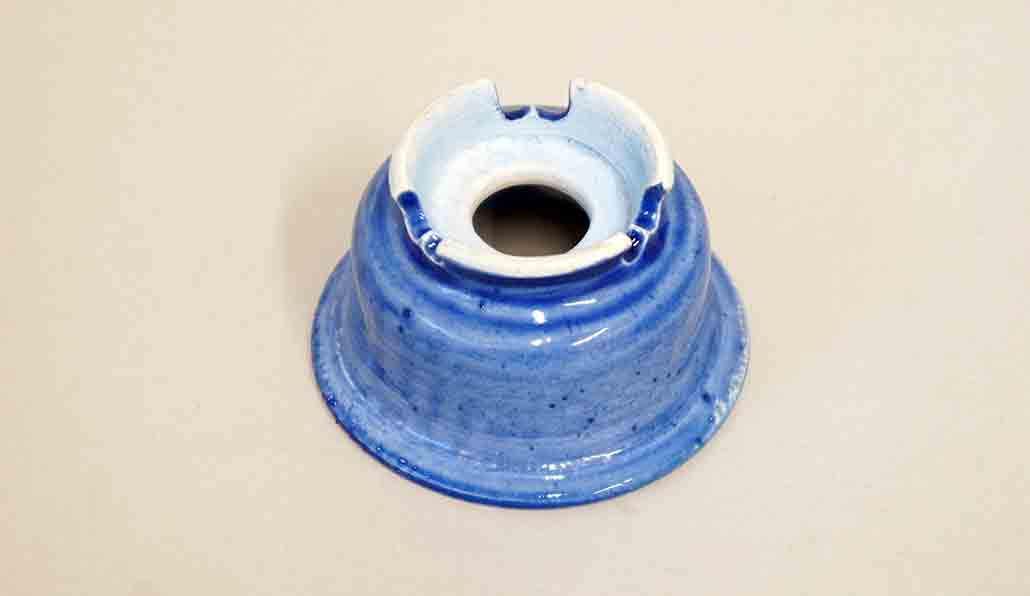 Juko Bright Blue Round Bonsai Pot +++ Shipping Free