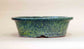 Blue, Green & Yellow Glazed Bonsai Pot by Shuuhou 9.8"(25cm)
