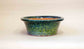 Blue, Green & Yellow Glazed Bonsai Pot by Shuuhou 9.8"(25cm)