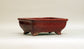 Shinsya Glazed Rectangle  Bonsai Pot by Shuuhou 6.8"(17.5cm) +++ Shipping Free