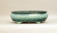 Shuuhou Sack Shaped Bonsai Pot in Green & Yellow Glaze 9.8"(25cm) +++ Shipping Free