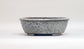 Shuuhou Oval Bonsai Pot with Gray Bubble Pattern 7.8"(20cm) +++ Shipping Free