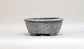 Shuuhou Oval Bonsai Pot with Gray Bubble Pattern 7.8"(20cm) +++ Shipping Free