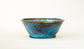 Sky Blue Bonsai Pot with Red Accents by Shuuhou 7.2"(18.5cm) S585 +++ Shipping Free　