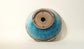 Sky Blue Bonsai Pot with Red Accents by Shuuhou 7.2"(18.5cm) S585 +++ Shipping Free　