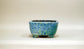 Bonsai Pot with Flowing Green Glaze by Shuuhou 7"(17.8cm) S587 +++ Shipping Free　