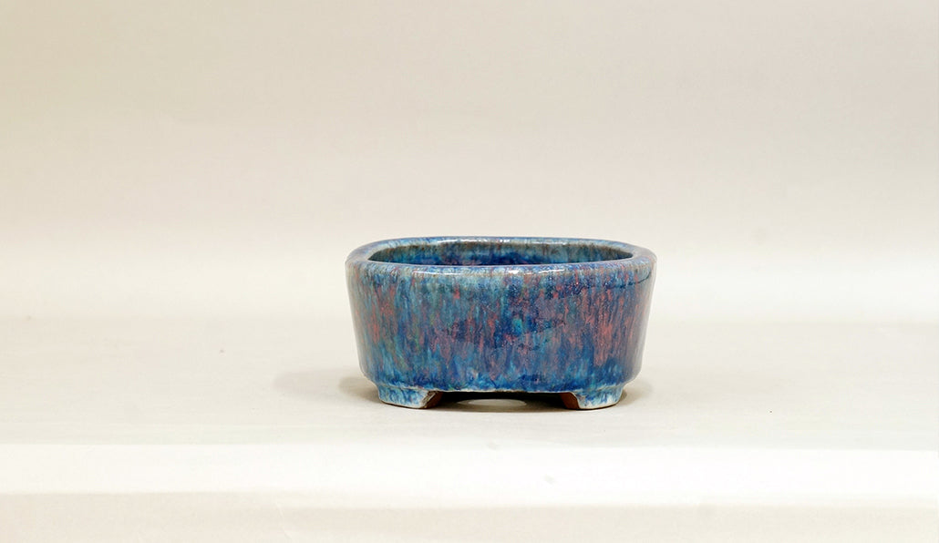 Oval Bonsai Pot by Shuuhou 5.7"(14.5cm) S592 +++Shipping Free