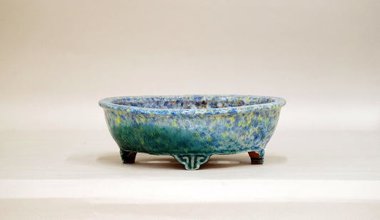 Lotas Shaped Bonsai Pot by Shuuhou 7.1"(18cm) S593 +++ Shipping Free