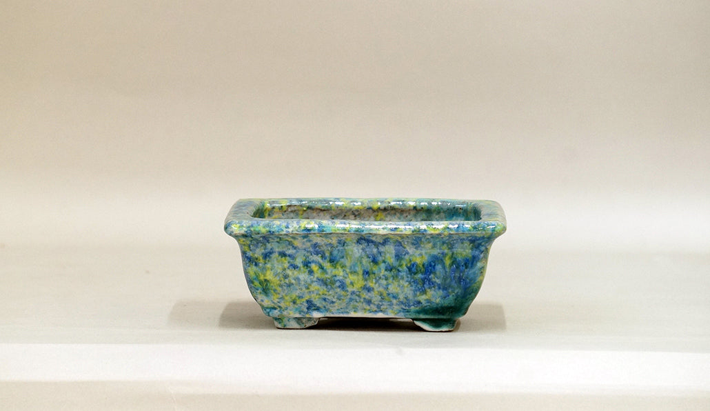 Rectangle Bonsai Pot with Rim by Shuuhou 5.3"(13.5cm) S594 +++Shipping Free