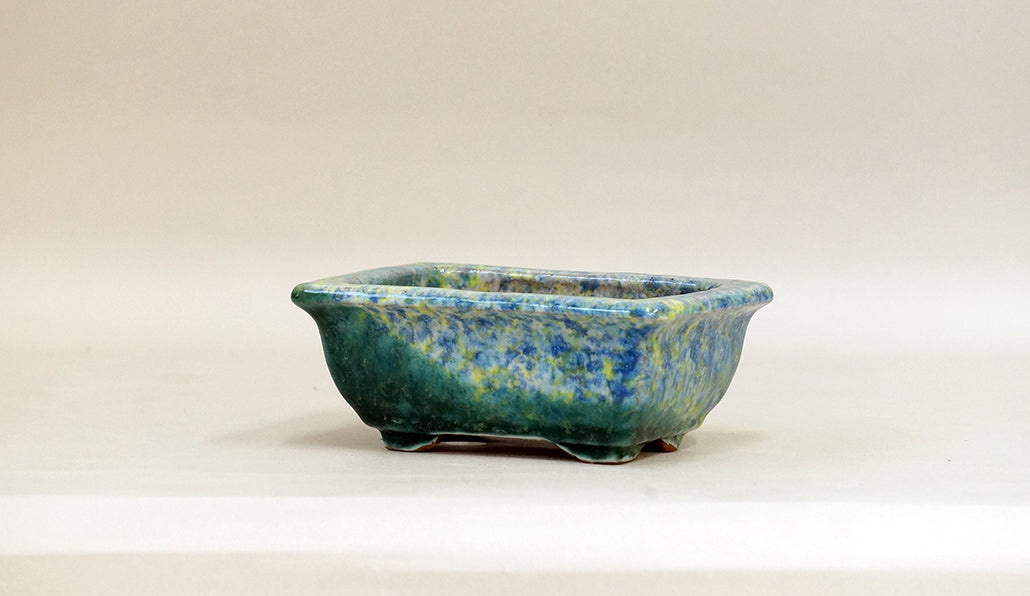 Rectangle Bonsai Pot with Rim by Shuuhou 5.3"(13.5cm) S594 +++Shipping Free