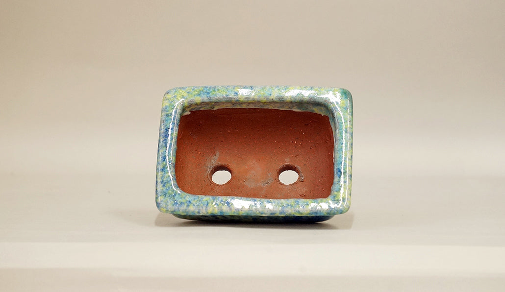 Rectangle Bonsai Pot with Rim by Shuuhou 5.3"(13.5cm) S594 +++Shipping Free