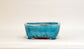 Rectangle Light Blue Glazed Bonsai Pot by Shuuhou 7.1"(18cm) S598 +++ Shipping Free