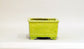 Square Bonsai Pot with Light Yellow by Shuuhou 5.43"(13.8cm) S600