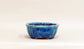 Mokko Shaped Bonsai Pot in Blue by Shuuhou 7.28"(18.5cm) E601