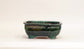 Rectangle Bonsai Pot in Deep Green by Shuuhou 7"(18cm) S602