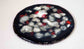 Bunzan Ceramic Plate with White & Red Pattern 6.4"(16.5cm)