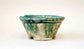 Bunzan Round Bonsai Pot in Green & Brown Glaze 4.9"(12.5cm) +++ Shipping Free