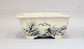 Bunzan Real Japanese landscape Painting Bonsai Pot  6"(15.5cm) B036 +++ Shipping Free