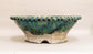 Running Blue Glaze! Bunzan Bonsai Pot 11.4"(29cm) B050+++ Shipping Free