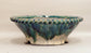 Running Blue Glaze! Bunzan Bonsai Pot 11.4"(29cm) B050+++ Shipping Free