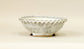 White Glazed Round Bonsai Pot by Bunzan 7"(18cm) B078 +++ Shipping Free 　