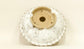 White Glazed Round Bonsai Pot by Bunzan 7"(18cm) B078 +++ Shipping Free 　