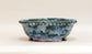 Bunzan Round Bonsai Pot with Green & White Glaze 8.7"(19.5cm) B082  +++ Shipping Free