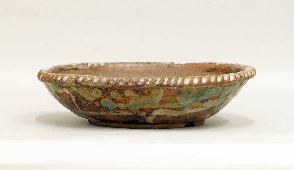 Bunzan Shallow Round Bonsai Pot 8.1"(20.5cm) B083 +++ Shipping Free