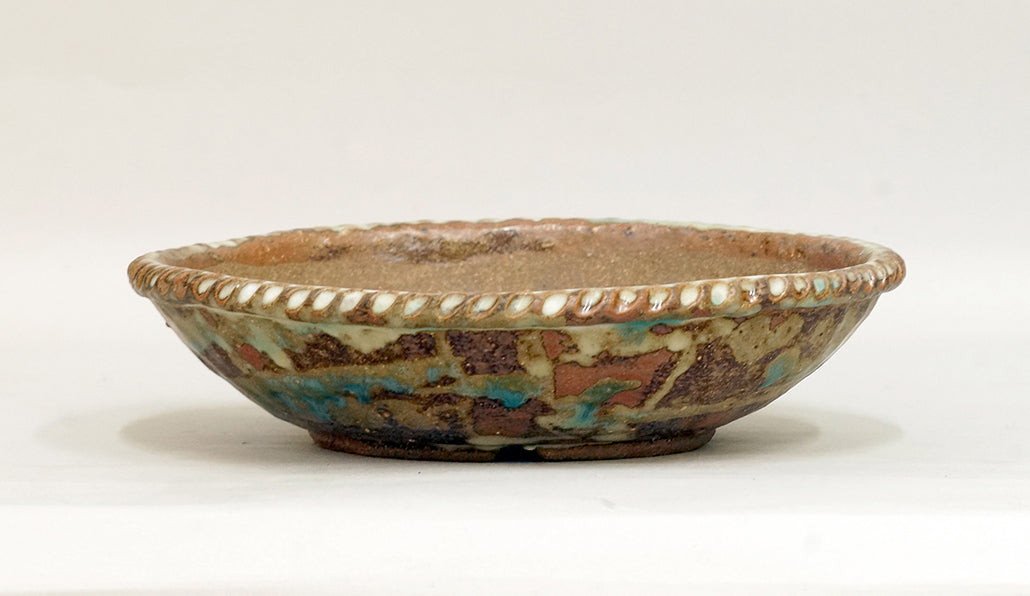 Bunzan Shallow Round Bonsai Pot 8.1"(20.5cm) B083 +++ Shipping Free