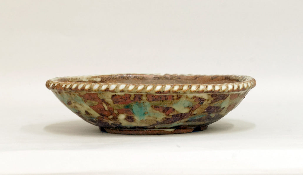 Bunzan Shallow Round Bonsai Pot 8.1"(20.5cm) B083 +++ Shipping Free