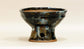 Bunzan Black Round Bonsai Pot with High Feet 6.1"(15.5cm) B084 +++ Shipping Free