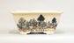 Bonsai Pot Featuring a Scene of a Historic Temple by Bunzan 10.3"(26.2cm) B091　　