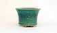 Eimei Round Bonsai Pot in Oribe Glaze 3.9"(10cm)+++Shipping Free