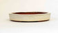 Eimei Shallow Oval Bonsai Pot in White Glaze 5.7"(14.5cm)+++Shipping Free