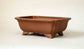 Eimei Unglazed Rectangle Bonsai Pot 6.8"(17.5cm) +++Shipping Free