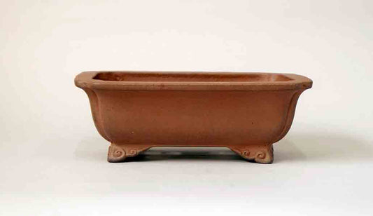 Eimei Unglazed Rectangle Bonsai Pot 6.8"(17.5cm) +++Shipping Free