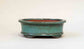 Good Buy! Eimei Blue Oribe Oval Bonsai Pot 5"(13cm)+++Shipping Free