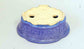 Eimei Mokkou Shaped Bonsai Pot in Purple crystals 7"(18cm) +++Shipping Free