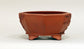 Eimei Worm-Eaten Design Bonsai Pot 6.1"(15.5cm) E397 +++ Shipping Free