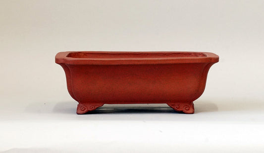 Eimei Unglazed Rectangle Bonsai Pot 7.4"(19cm) E399 +++Shipping Free