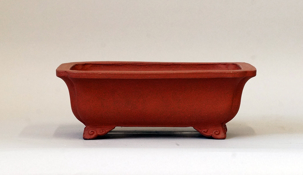 Eimei Unglazed Bonsai Pot in Red Clay 7"(19cm)  E400 +++Shipping Free!